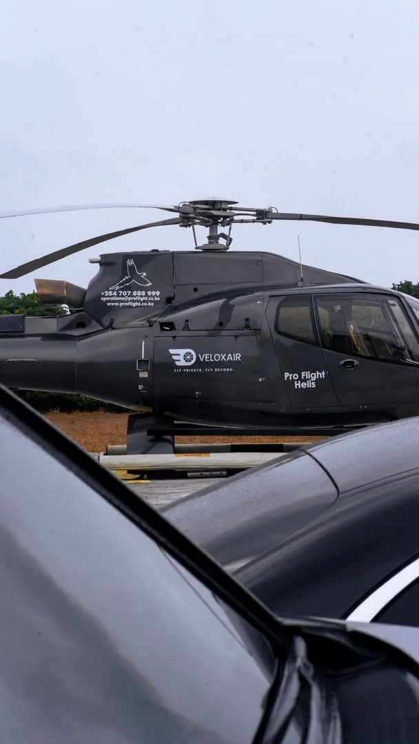 Side profile of the Veloxair EC130 B4 helicopter